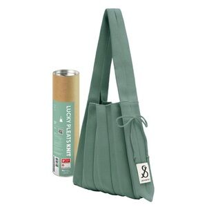 Joseph and Stacey Lucky Pleats Knit Bag - Small (Solid, Basil)